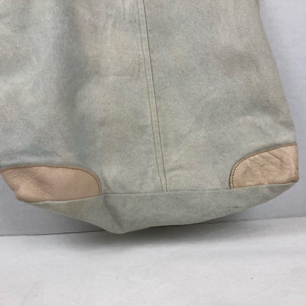 Vintage Addiction Canvas Tote Bag Cream Pink Leather Accent Beach Bus Camper Van - Picture 8 of 16